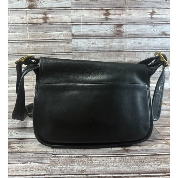 COACH Leather Patricia's Legacy Saddle Flap Messenger Crossbody Bag 9951 Vintage - Picture 2 of 11